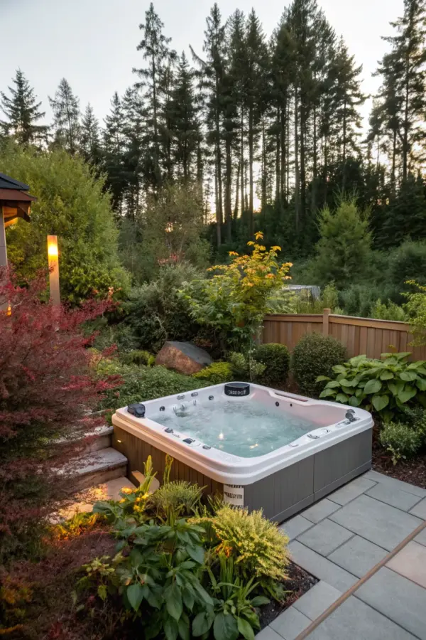 Trendy Backyard Hot Tub Designs for Every Space
