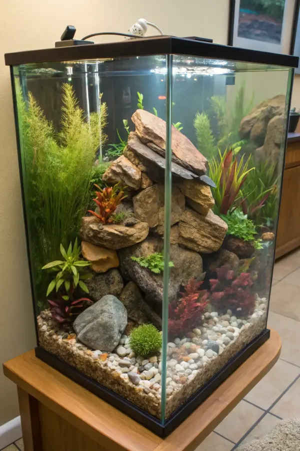 Unique Corner Fish Displays to Enhance Your Space