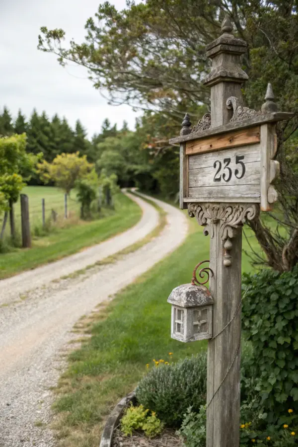 Minimalist Country Driveway Entrance Inspirations