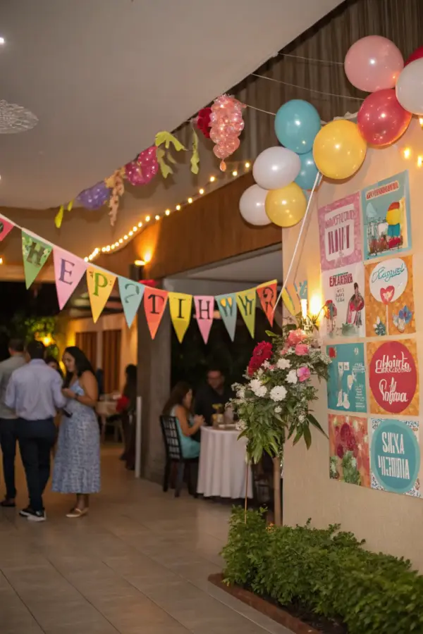 Modern Adult Birthday Decorating Ideas