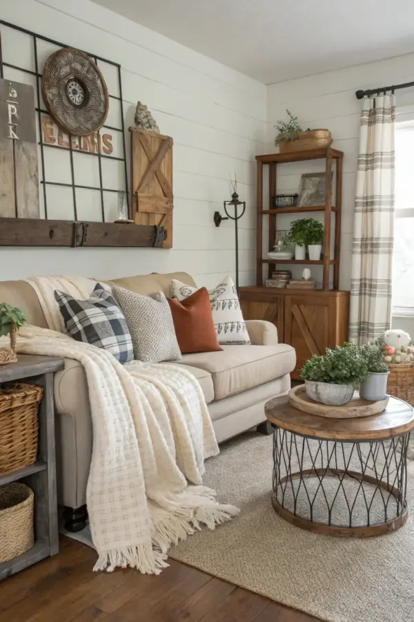 Stylish Farmhouse Living Room Designs