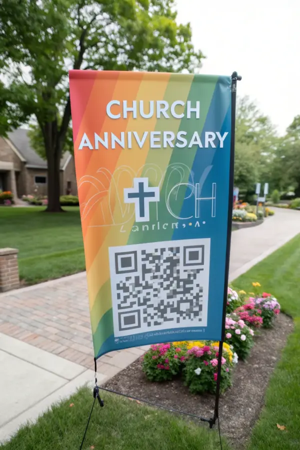 Unique Anniversary Banner Designs for Churches