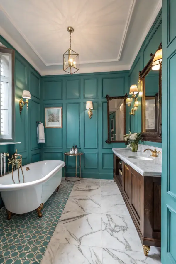Chic Teal Color Schemes for Your Bathroom Transformation