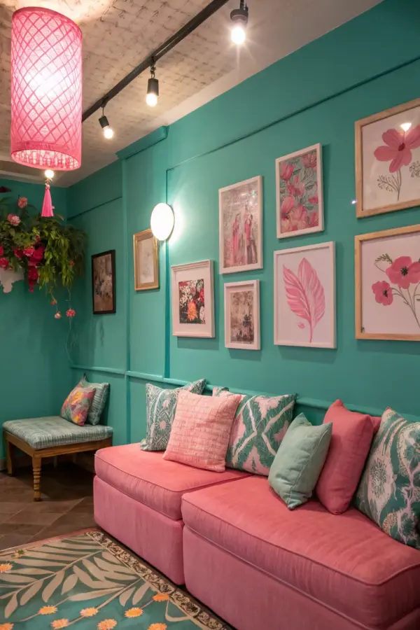 Chic Inspiration for Decorating with Teal Walls