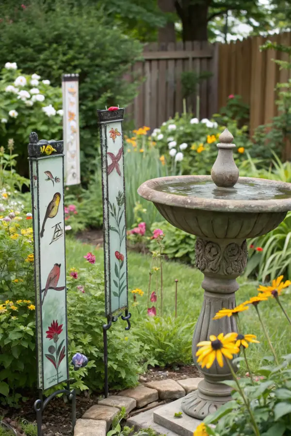 Inspirational Ideas for Glass Garden Stakes