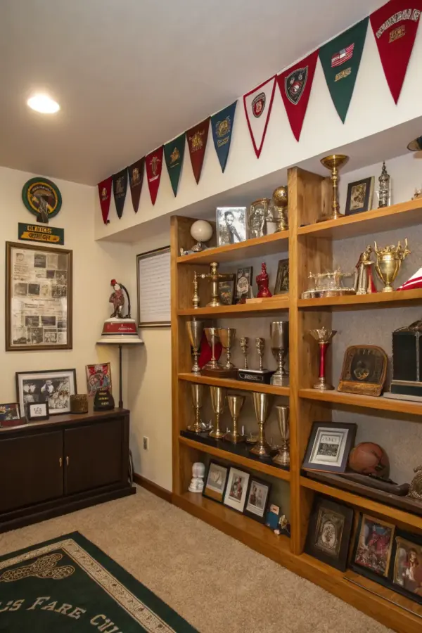 Unique Ideas for Displaying Trophies on Shelves
